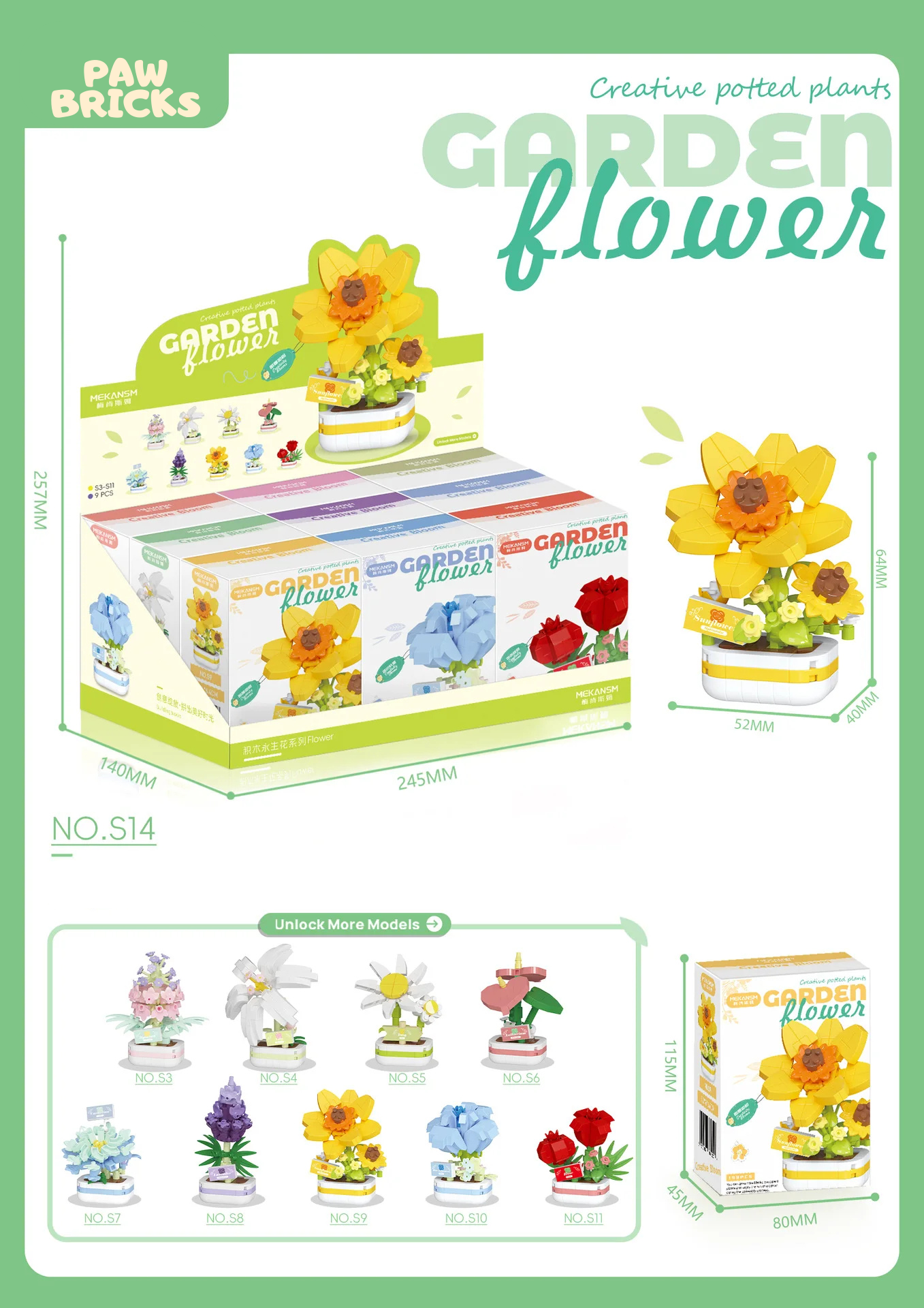 Garden Bricks: Creative Potted Plants to Build & Display!