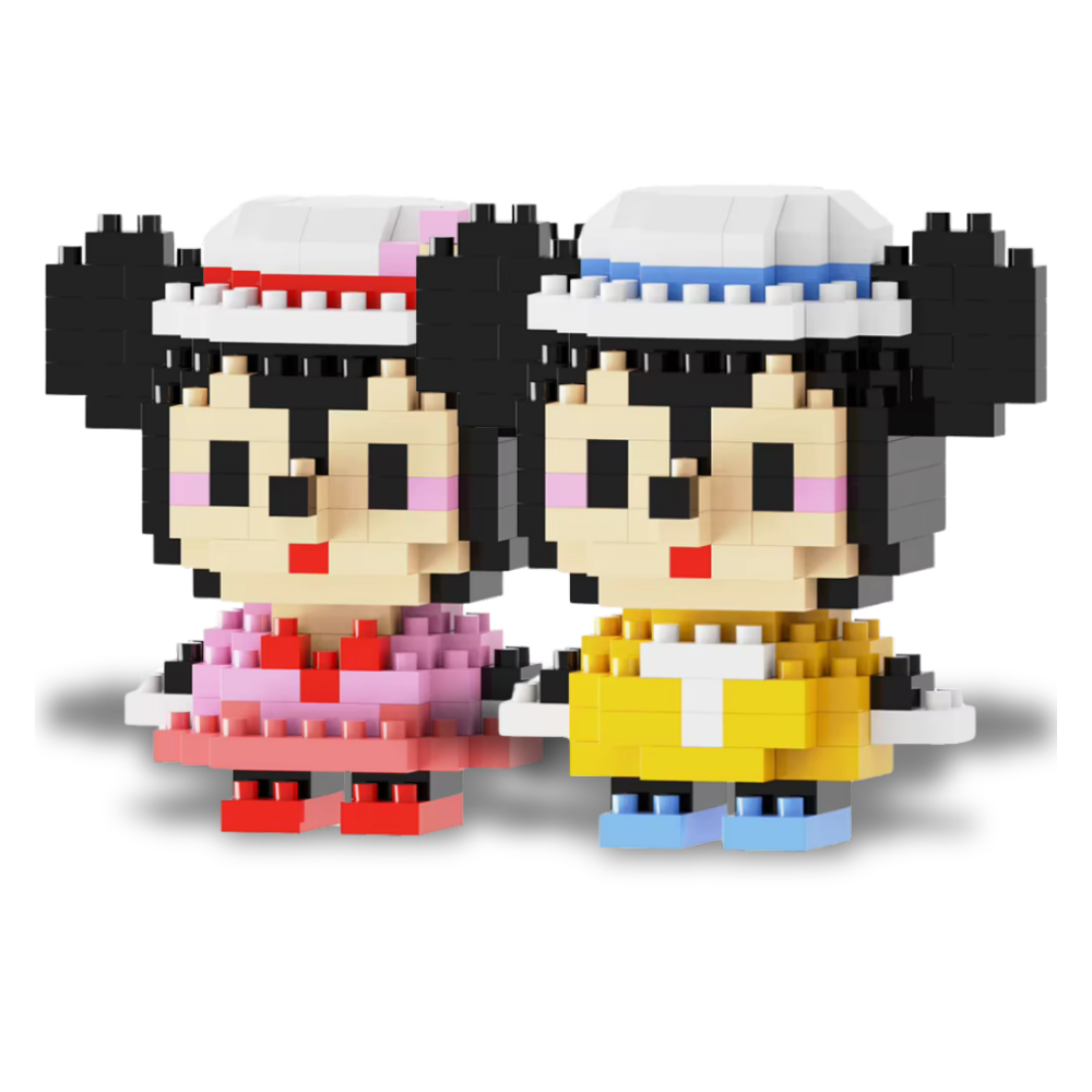 Mina & Milo Couple Bricks Set - PawBricks