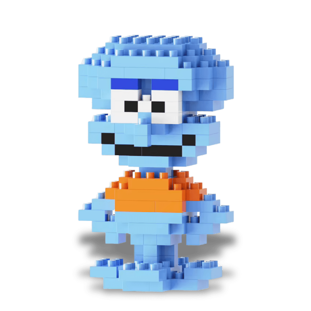 Ollie & Crabby Couple Bricks Set - PawBricks - Paw Bricks - Mini Building Blocks