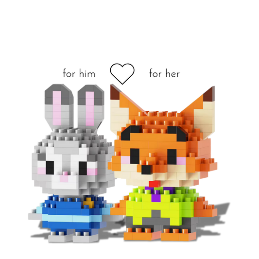 Ruby & Felix Couple Bricks Set - PawBricks