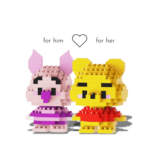 Bella & Benny Couple Bricks Set - PawBricks - Paw Bricks - Mini Building Blocks