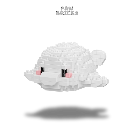 Beluga Whale Building Blocks | Paw Bricks Fin Bricks Collection
