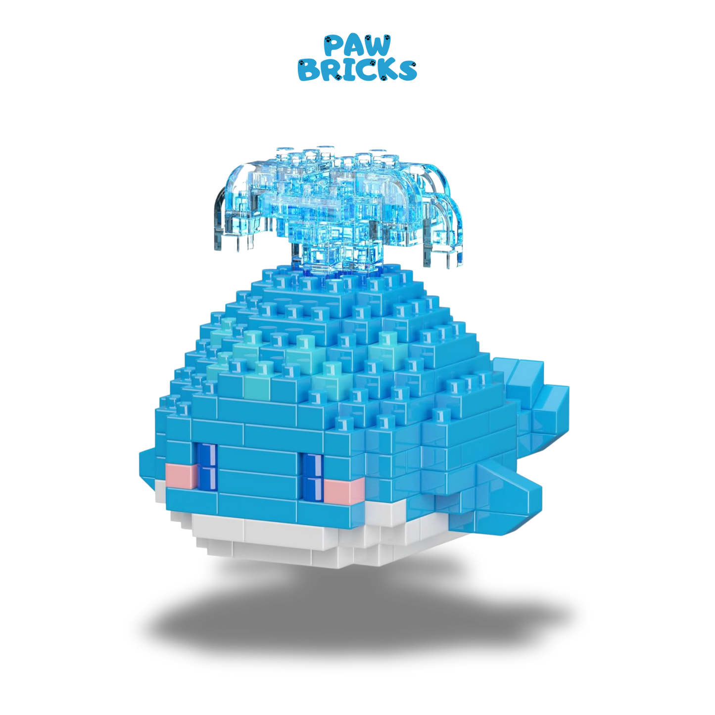 Blue Whale Building Blocks | Paw Bricks Fin Bricks Collection