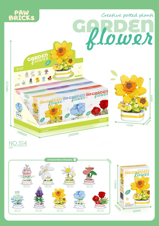Garden Bricks: Creative Potted Plants to Build & Display!