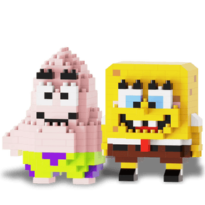 Pinky & Sunny Couple Bricks Set - PawBricks