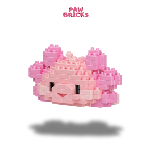 Salamander (Axolotl) Building Blocks | Paw Bricks Fin Bricks Collection