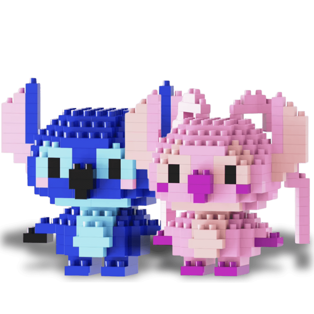 Zylo & Zara Couple Bricks Set - PawBricks - Paw Bricks - Mini Building Blocks